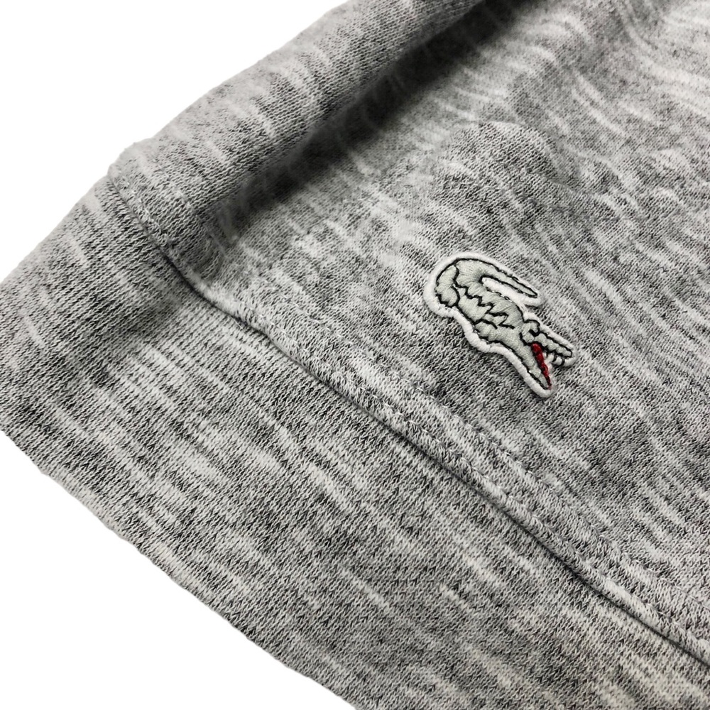 Lacoste long sleeve kangaroo pocket pullover sweatshirt  heathered All gender